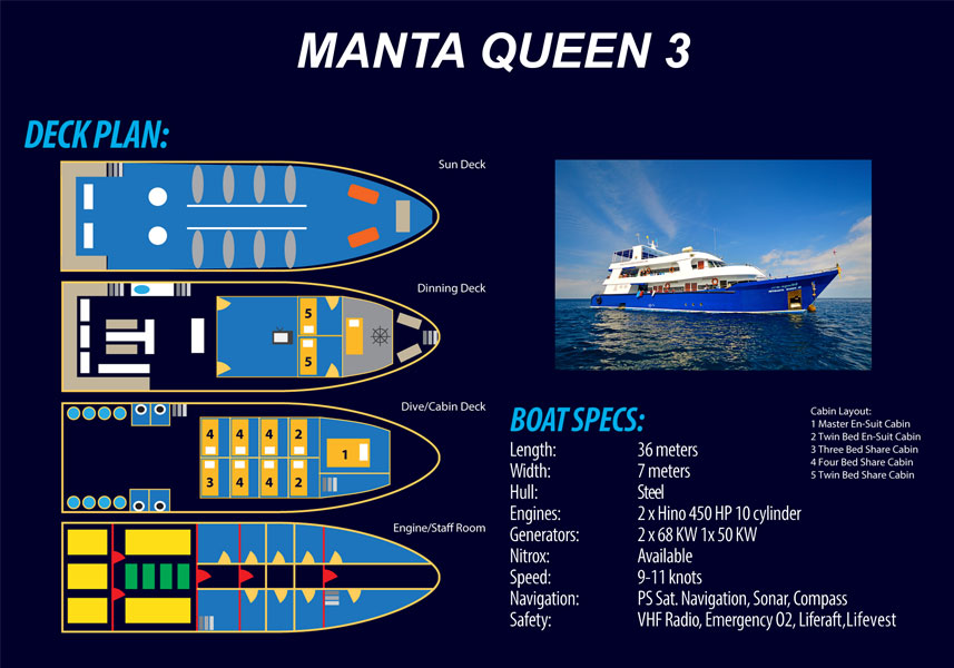 Manta Queen 3 Layout
